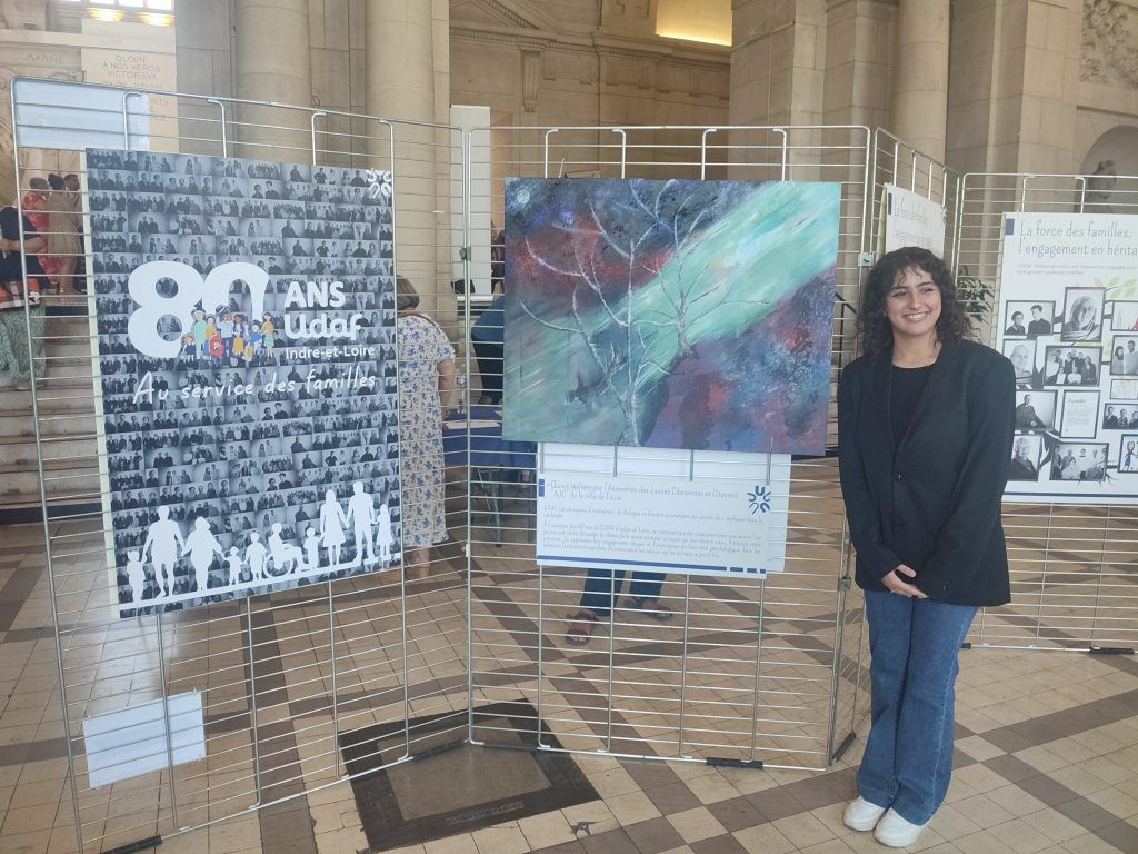 Œuvre réalisée par la jeune artiste Habiba Habel.