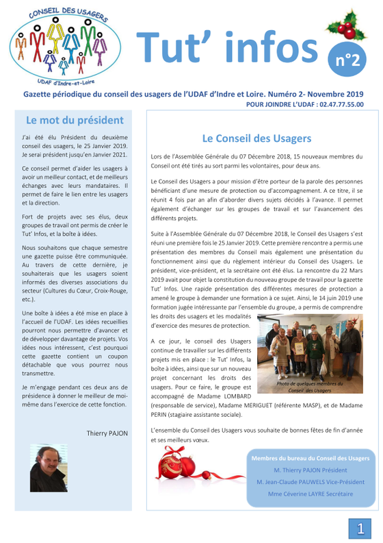Couverture du Magazine Tut'Infos n°2